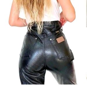 Rarevintage 80's Faux Leather Wranglers!